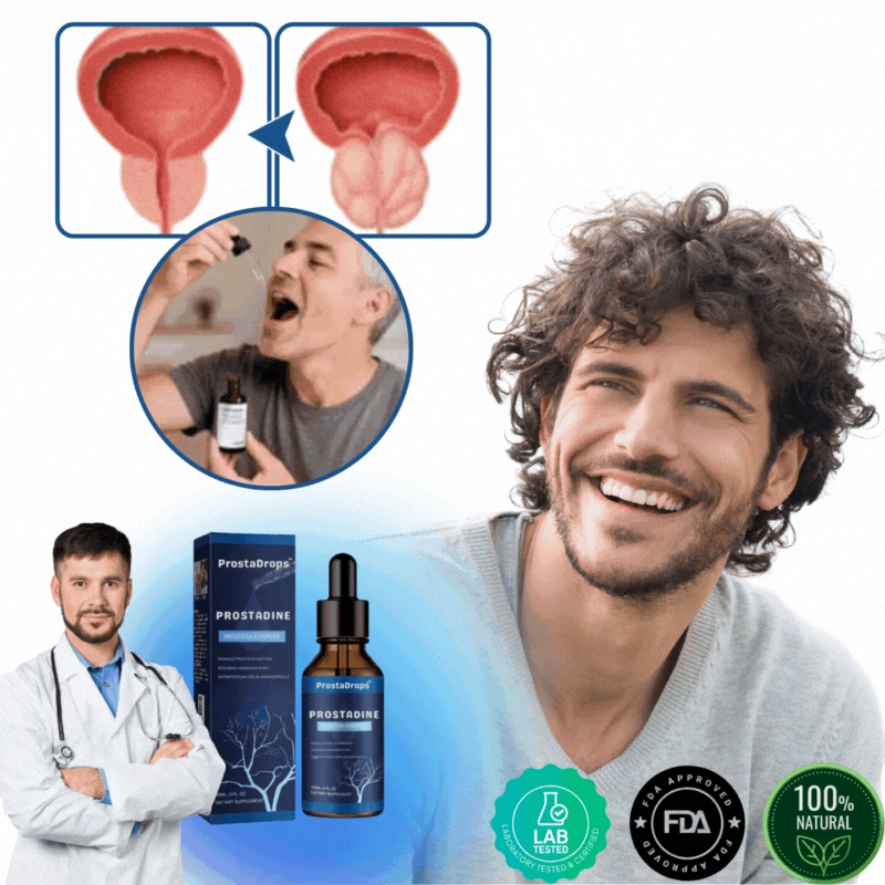 ProstaDrops™ | טיפות ניתנות לשתייה לתמיכה בתפקוד הערמונית